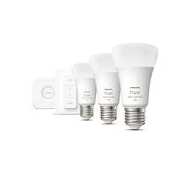 Philips Hue StiWa White&Col. Amb. E27 3er StarterSet+DS 75W.
