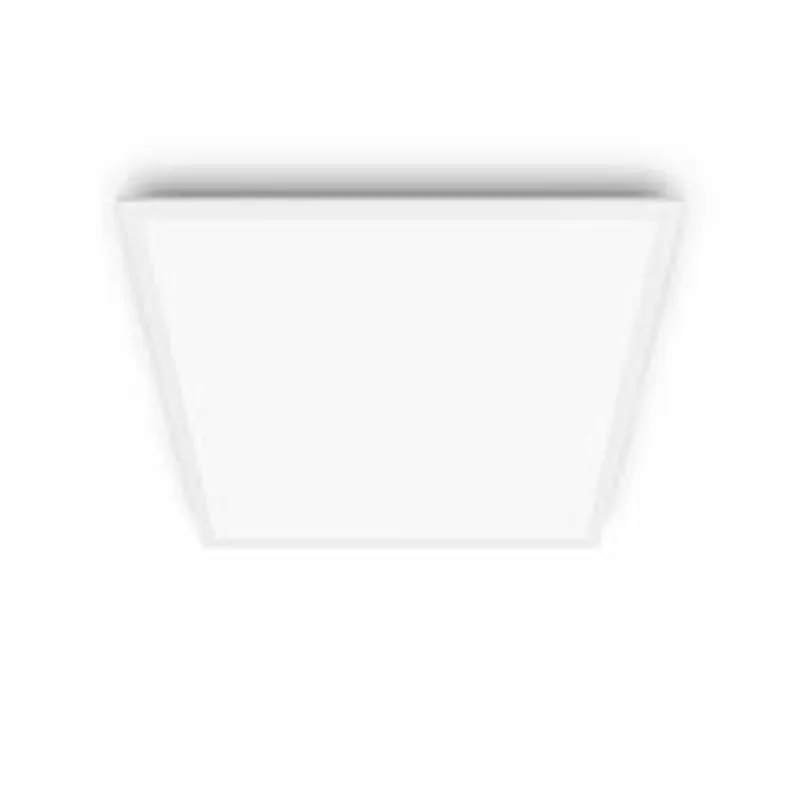 Philips Touch Deckenleuchte quadratisch 36W 4000K weiß, white square ceiling light fixture with flat opaque diffuser panel