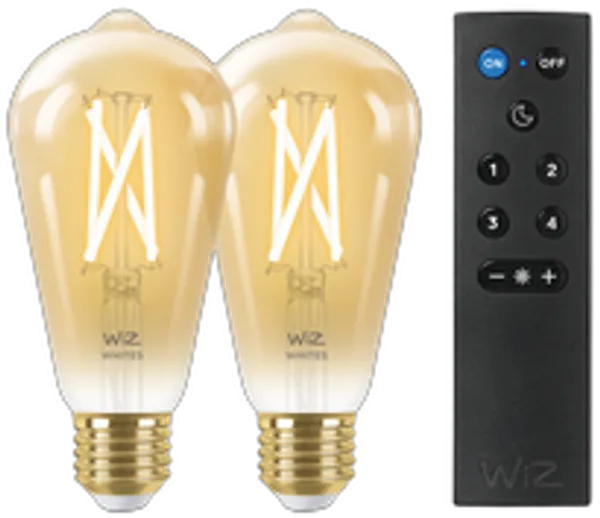 WiZ Filament 50W E27 Edison Amber CT Box Doppelpack