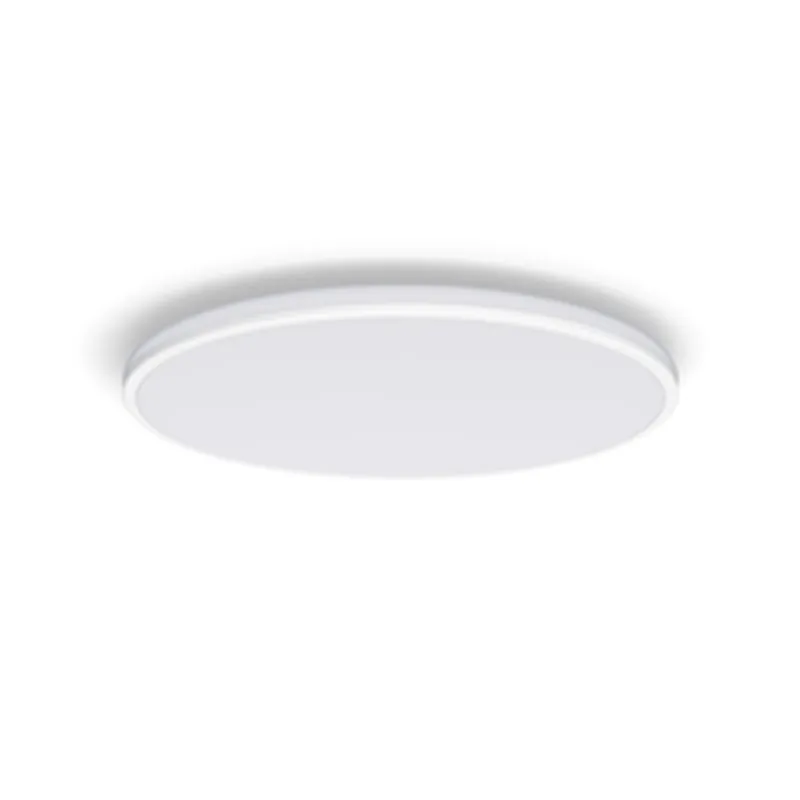 Lampada a soffitto Philips Ozziet Deckenleuchte bianca 2300lm SceneSwitch con diffusore circolare opaco montata su parete