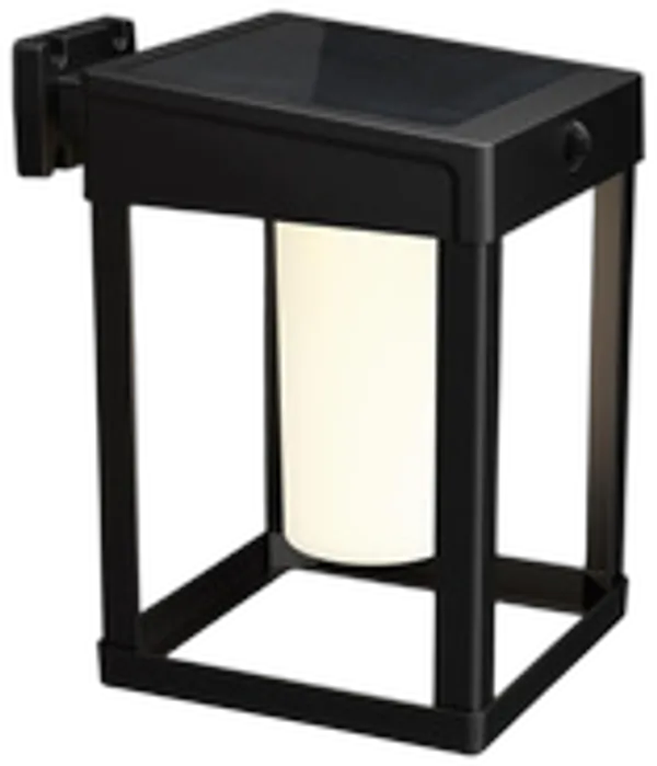 Philips Outdoor A-Label Solar Camill Wandleuchte eckig matt sw