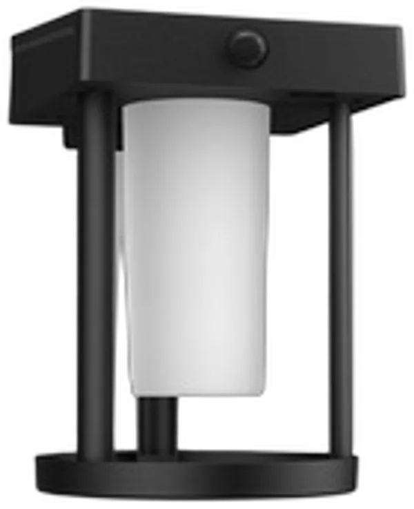 Philips Outdoor A-Label Solar Camill Wandleuchte rund matt sw
