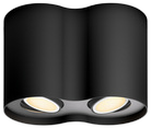Philips Hue White Amb. Pillar Spot 2 flg. schwarz 2x350lm DS