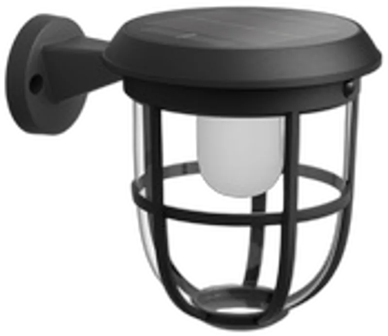Philips Outdoor A-Label Solar Radii Wandleuchte sw