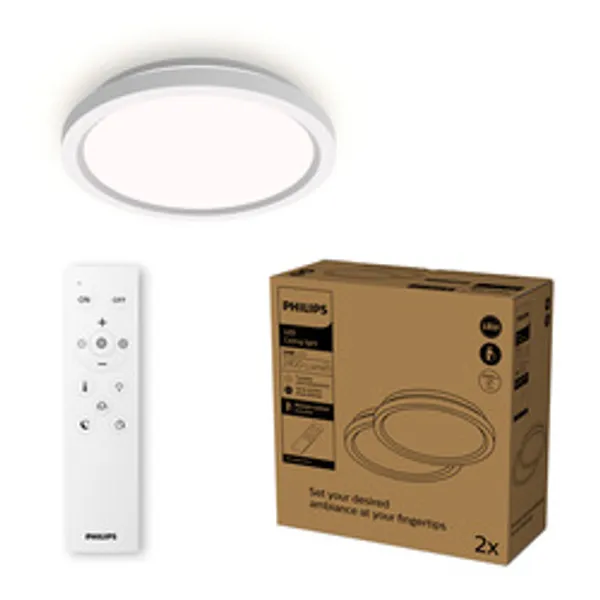 Philips Valen AIO Deckenl. RD 24W 27-65K white IP20 2PK