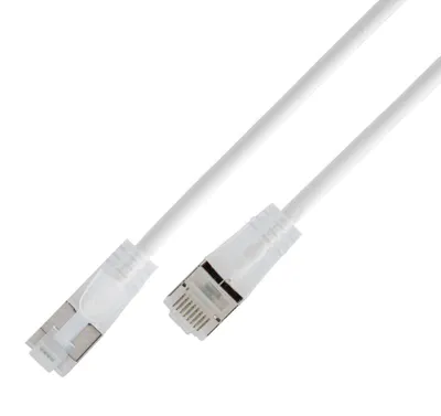 KAT6A 10 Gigabit Lightpatchkabel rund, U/UTP, transluzente Stecker