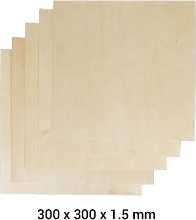 Snapmaker 2.0 Material Lindenholz A350 5er Pack / Basswood Sheet