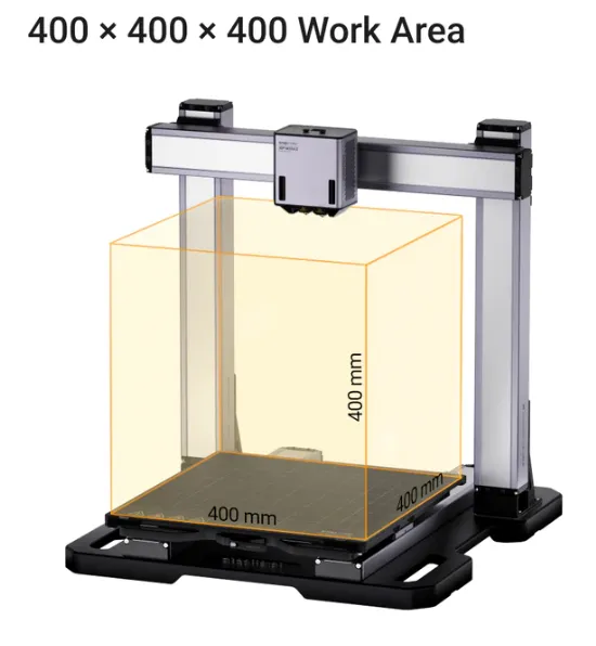 Snapmaker Artisan 3-in-1 3D Drucker + Laser + CNC Fräse + Gehäuse EU Version, silbernes und schwarzes Portalgerät mit