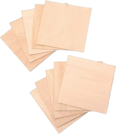 Snapmaker 1.0 Material Holzscheiben 10er Pack / CNC Material Pack Blank Wood (80 x 80 x 1.5 mm)