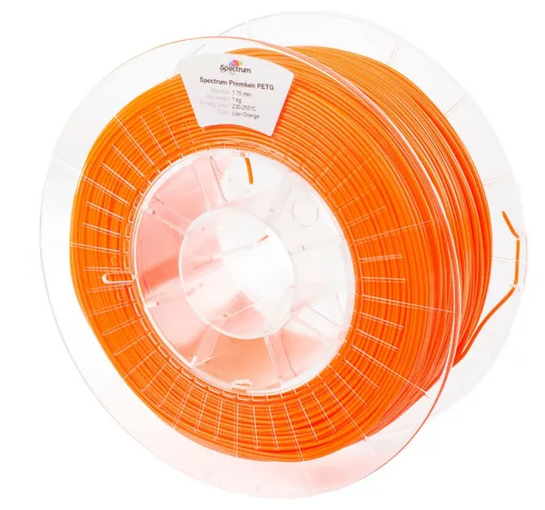 Spectrum 3D Filament / PET-G Premium / 1,75mm / Lion Orange / Orange / 1kg