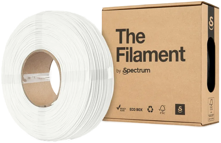 The Filament · ReFill PLA · TRAFFIC WHITE · 1.75mm · 1kg The Filament · ReFill PLA · TRAFFIC WHITE · 1.75mm · 1kg