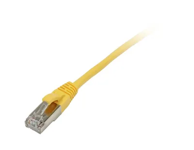 Patchkabel RJ45, CAT5e 100Mhz, 0.25m gelb, FTP(F/UTP), Synergy 21