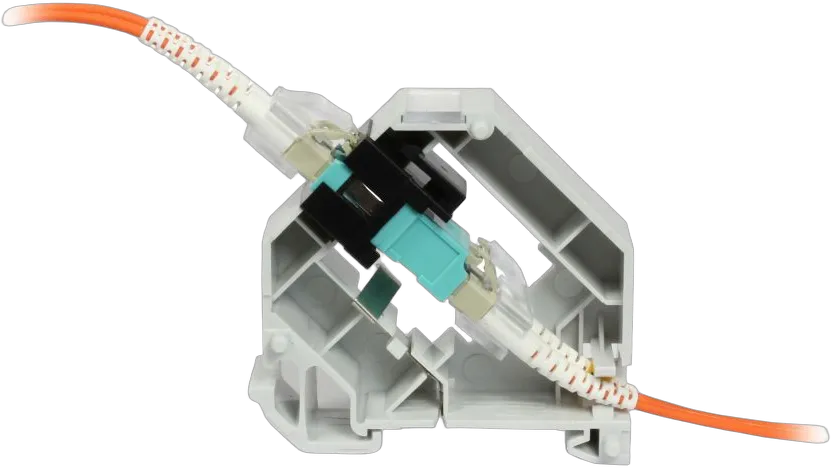 Keystone,Modulträger, DIN Rail, incl. LWL-Kupplung LC multi-Mode 50u OM2, Hutschienenadapter, Synergy 21 Keystone,Modulträger, DIN Rail, incl. LWL-Kupplung LC multi-Mode 50u OM2, Hutschienenadapter, Synergy 21
