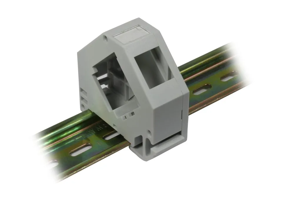 Keystone,Modulträger, DIN Rail, incl. LWL-Kupplung LC multi-Mode 50u OM2, Hutschienenadapter, Synergy 21