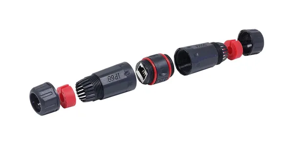 TP-TP Kupplung,RJ45 CAT6A, IP68 Outdoor, L120mm, Synergy21