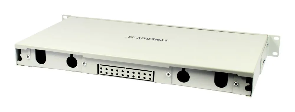 LWL-Patchpanel Spleisbox,19", 6xLSH(E2000APC)-Simplex-Buchsen, OS2, 9/125u Singlemode, incl.Pigtails, Lichtgrau, Synergy 21 LWL-Patchpanel Spleisbox,19", 6xLSH(E2000APC)-Simplex-Buchsen, OS2, 9/125u Singlemode, incl.Pigtails, Lichtgrau, Synergy 21