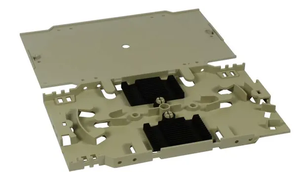 LWL-Patchpanel Spleisbox,19",  6xLC-Duplex-Buchsen, OM4, 50/125u Multimode, incl.Pigtails, Schwarz, Synergy 21