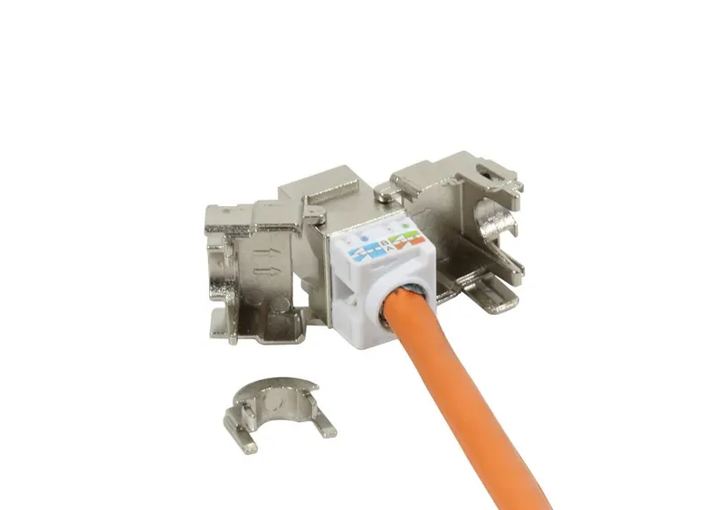 Dosen TP,UP,1-fach(Eckiger Außenrahmen),CAT6A, Keystone, groß, Reinweiss, Synergy 21