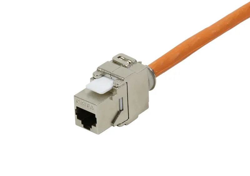 Dosen TP,UP,2-fach(27Grad Auslass für Runde Unterputzdosen),CAT6A, Keystone groß, Reinweiss, Synergy 21