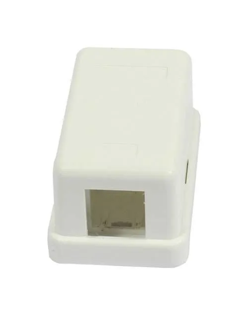 LWL-Dosen AP, 1-fach, Reinweiss, mit Kupplung, OM5 Multi Mode lime Green Synergy 21
