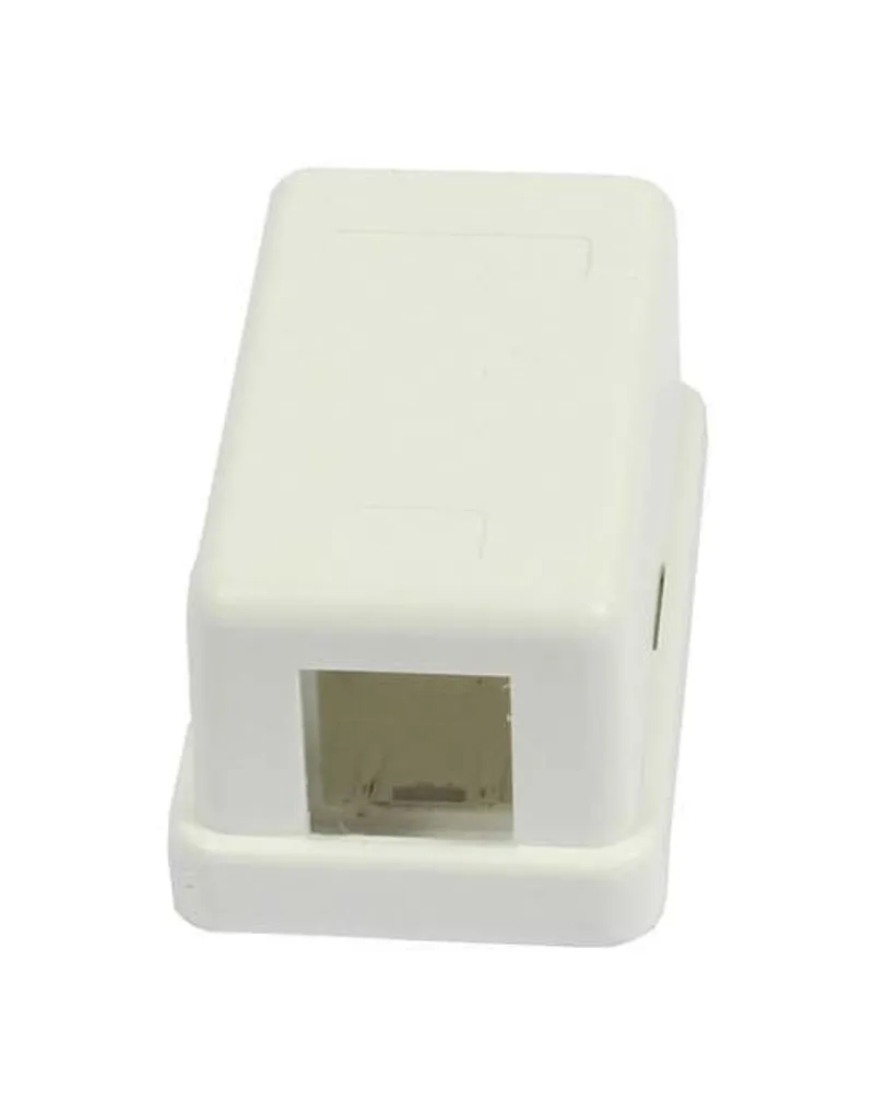 LWL-Dosen AP, 1-fach, Reinweiss, mit Kupplung, OM5 Multi Mode lime Green Synergy 21