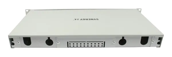 LWL-Patchpanel 18xSC(APC)-Duplex-Buchsen, 19", OS2, 9/125u Singlemode, Lichtgrau, Synergy 21