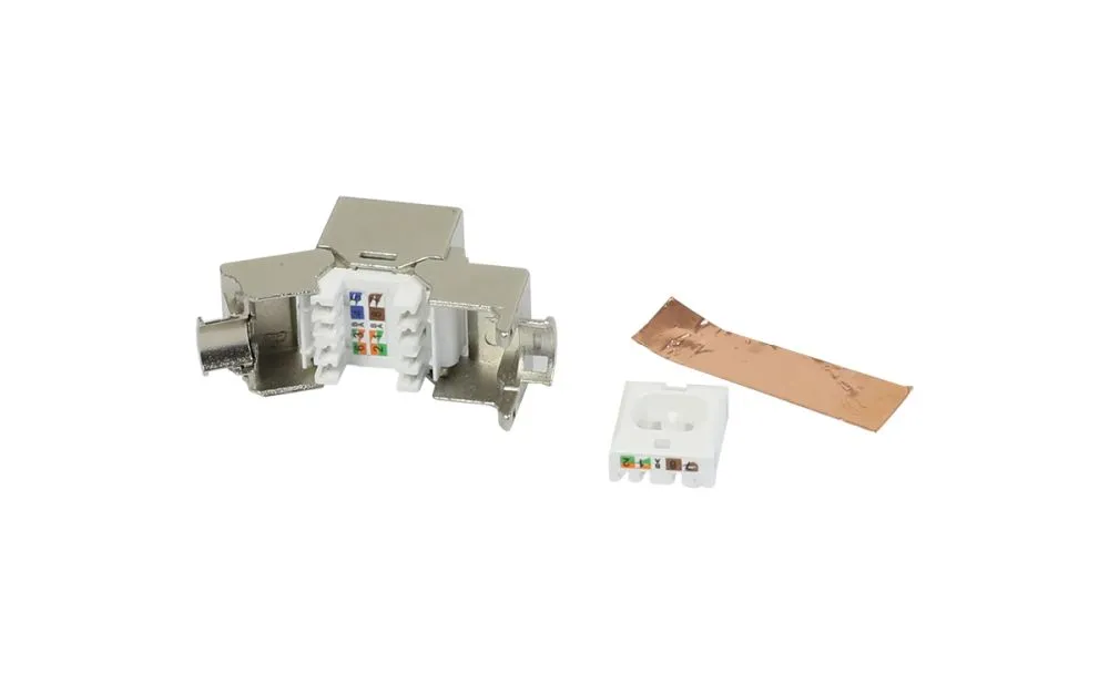 Patch Panel 4xTP, CAT6A, incl.Keystone, Slim-line/Short mit Staubschutzklappe, Aufputz Metall, Lichtgrau, Synergy 21 Patch Panel 4xTP, CAT6A, incl.Keystone, Slim-line/Short mit Staubschutzklappe, Aufputz Metall, Lichtgrau, Synergy 21