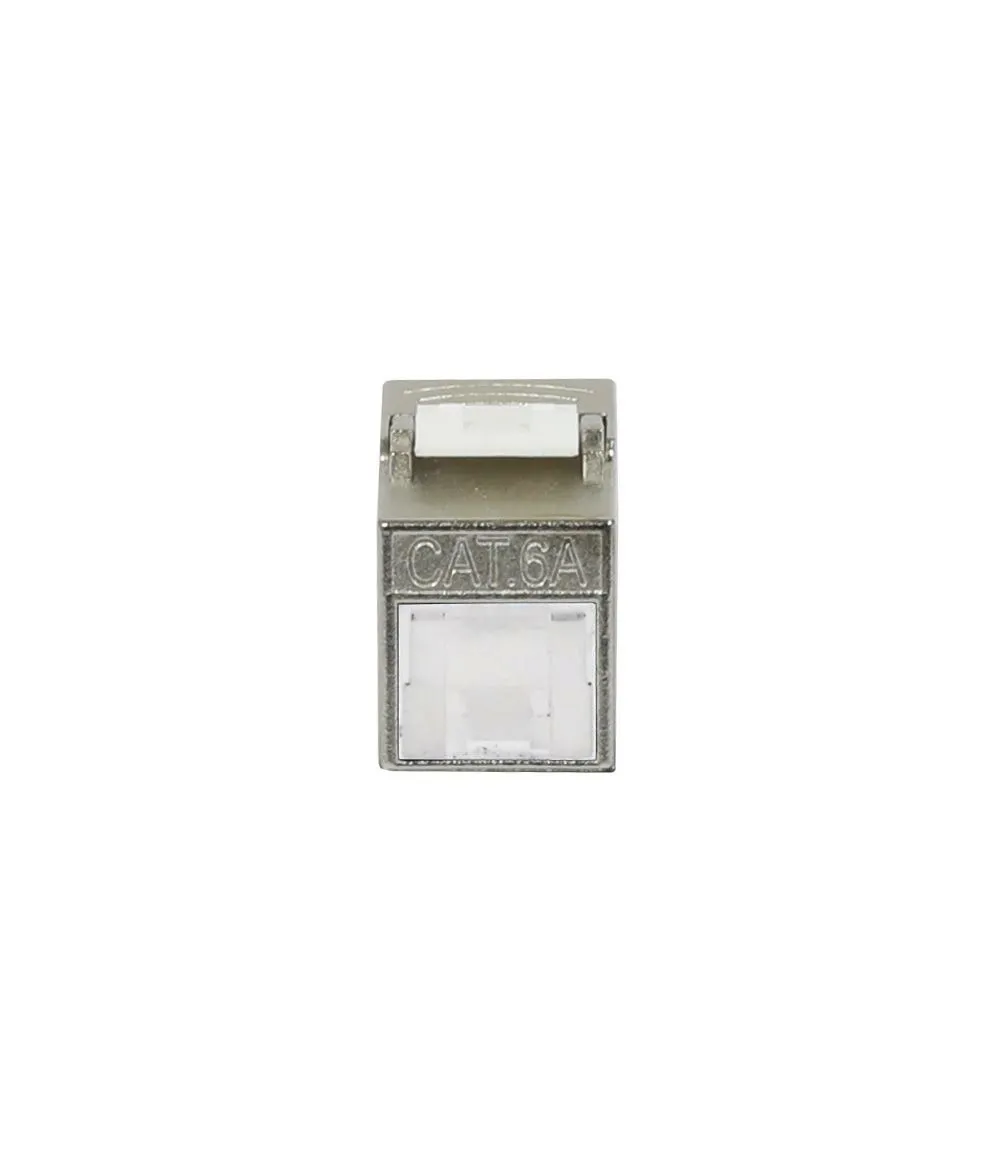 Patch Panel 4xTP, CAT6A, incl.Keystone, Slim-line/Short mit Staubschutzklappe, Aufputz Metall, Lichtgrau, Synergy 21 Patch Panel 4xTP, CAT6A, incl.Keystone, Slim-line/Short mit Staubschutzklappe, Aufputz Metall, Lichtgrau, Synergy 21