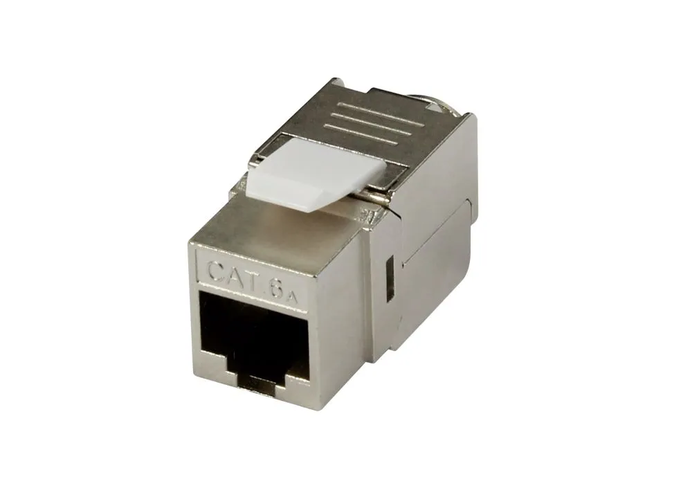 Patch Panel 4xTP, CAT6A, incl.Keystone, Slim-line/Komponent getestet, Aufputz Metall, Lichtgrau, Synergy 21 Patch Panel 4xTP, CAT6A, incl.Keystone, Slim-line/Komponent getestet, Aufputz Metall, Lichtgrau, Synergy 21