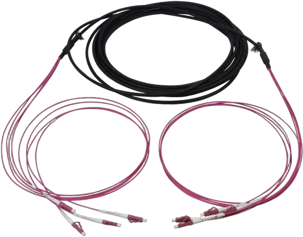 LWL-Kabel, Trunkkabel U-DQ(ZN)BH  4G 50/125, LC/LC OM4  10m, Ring, Synergy21