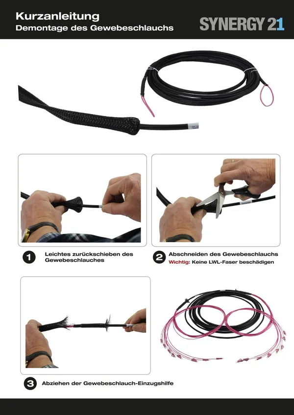LWL-Kabel, Trunkkabel U-DQ(ZN)BH  8G 50/125, LC/LC OM4 180m, Trommel, Synergy21