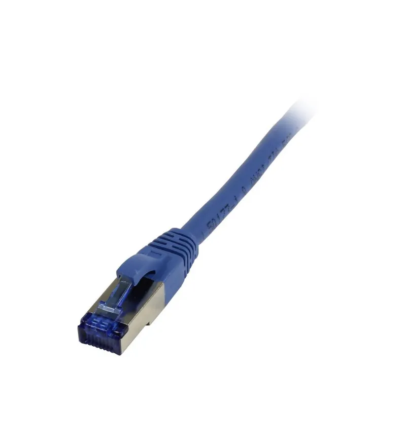 Patchkabel RJ45, CAT6A 500Mhz,  0.25m, blau, S-STP(S/FTP), TPE/LSZH(Superflex), AWG26, Synergy 21