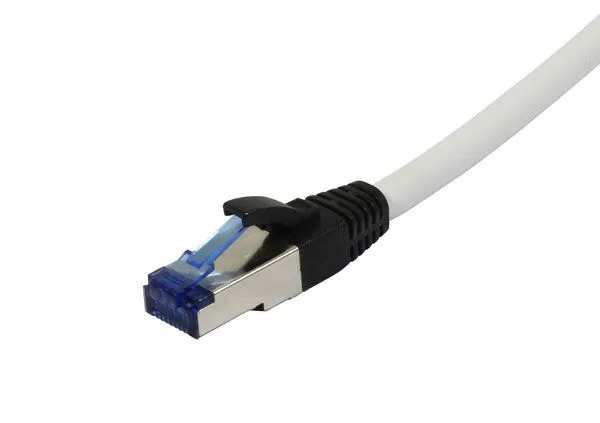 Patchkabel RJ45, CAT6A 500Mhz, 50m, weiss, S-STP(S/FTP), PUR(Superflex), Außen/Outdoor/Industrie, AWG26, Synergy 21
