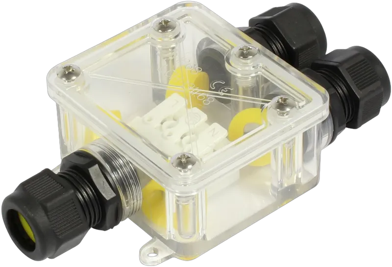 Synergy 21 - Wasserdichte Verbinder Box 3 Ports transparent