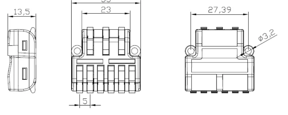 Synergy 21 indoor Kabelverbinder 2in - 4out
