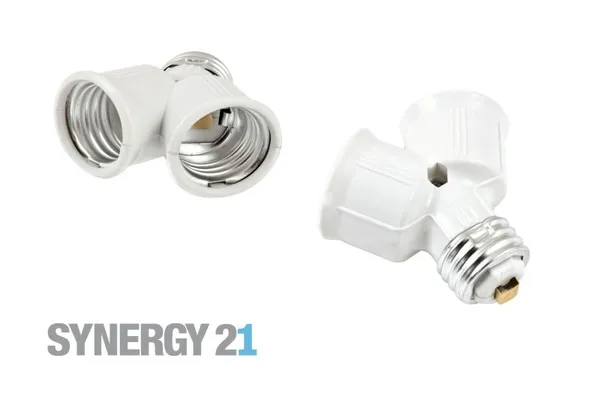 Synergy 21 LED Adapter für LED-Leuchtmittel E27->2*E27