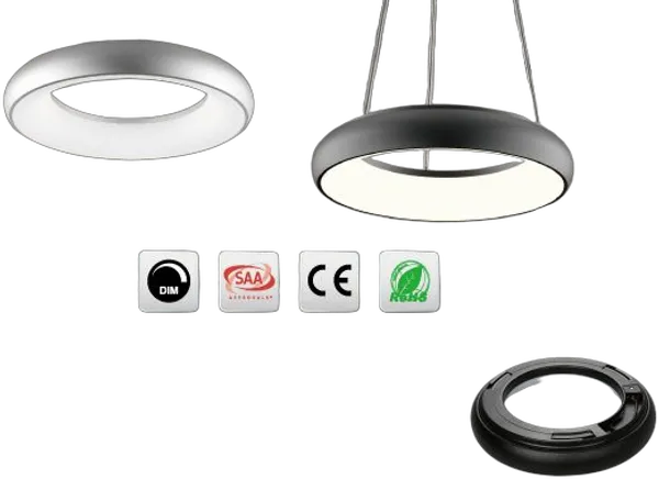 Synergy 21 LED Rundleuchte Donut ww silber 35w