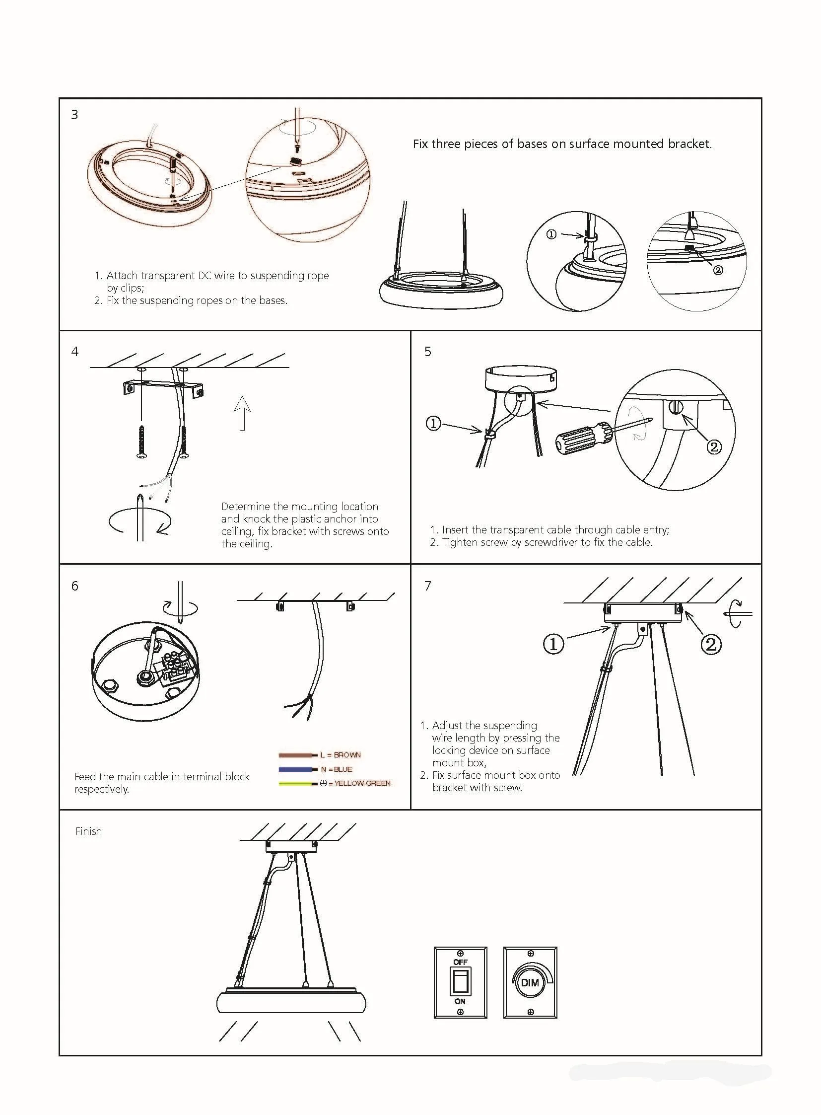Luminaire Synergy 21 LED Rundleuchte Donut ww argent 35w, guide d’installation pas à pas avec schémas numérotés pour Luminaire Synergy 21 LED Rundleuchte Donut ww argent 35w, guide d’installation pas à pas avec schémas numérotés pour