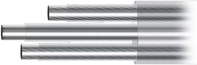 Synergy 21 LED Kabel 2-adrig, 2*1,0mm mit integriertem Stahlseil Konfektionierung