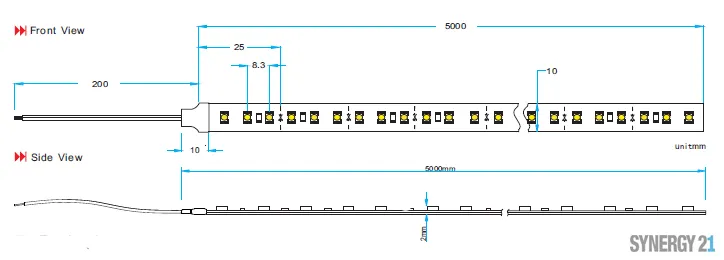 Synergy 21 LED Flex Strip 3528 - 60 WW DC24V 72W IP20 super-ww Synergy 21 LED Flex Strip 3528 - 60 WW DC24V 72W IP20 super-ww