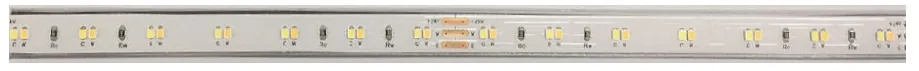 Bande LED flexible Synergy 21 3528 224 DW DC24V 20W IP20 CRI>80 avec diodes jaunes et pads de soudure sur fond blanc pour Bande LED flexible Synergy 21 3528 224 DW DC24V 20W IP20 CRI>80 avec diodes jaunes et pads de soudure sur fond blanc pour