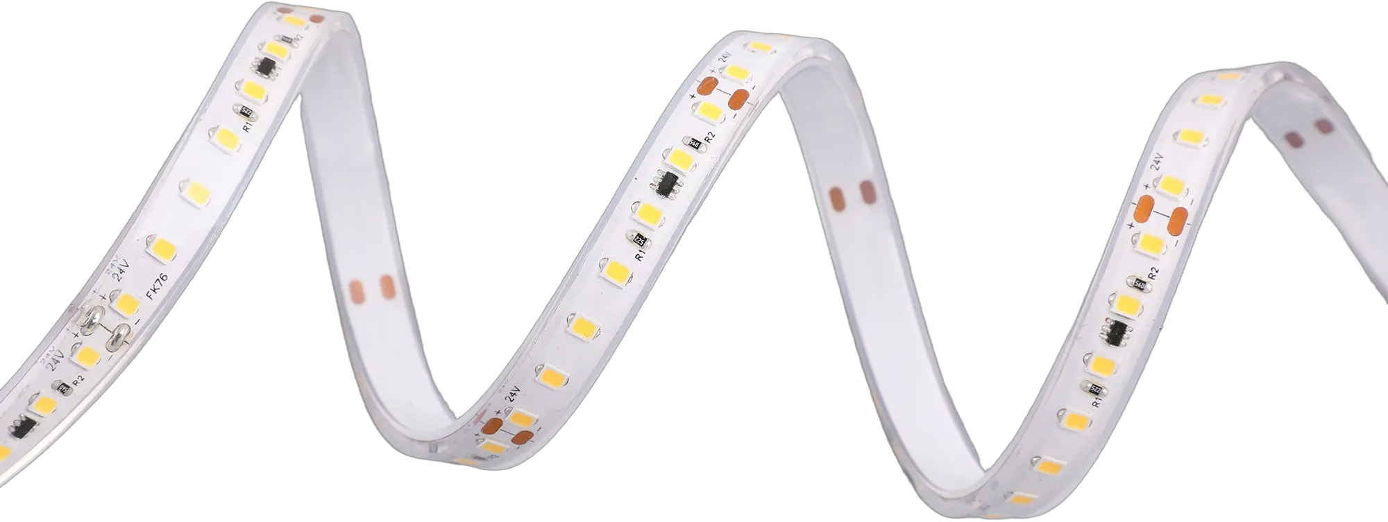 Synergy 21 LED Flex Strip 2835 - 126 SWW DC24V 48W IP67+ Sauna/Wellness