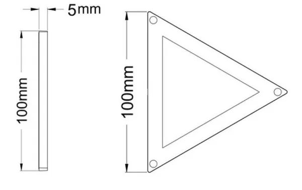 Synergy 21 LED light panel mini 100 triangle ww