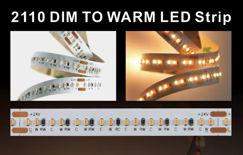 Synergy 21 LED Flex Strip 2210 - 224 WW DC24V 100W IP20 CRI>90 2110 dim to warm