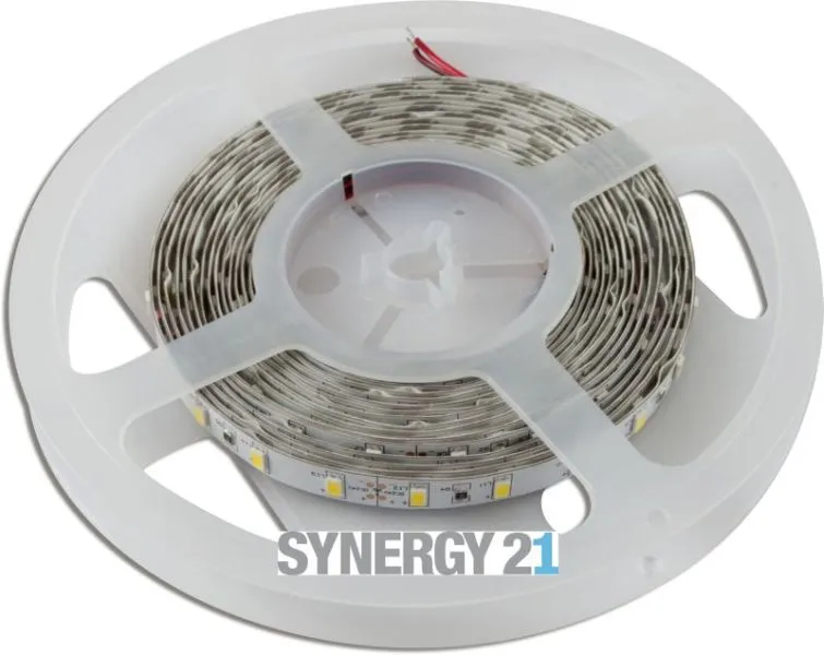 Tira LED Synergy 21 5730 de 60 LEDs/m en rollo blanco sobre carrete plástico para iluminación interior DC24V 96W IP20. Tira LED Synergy 21 5730 de 60 LEDs/m en rollo blanco sobre carrete plástico para iluminación interior DC24V 96W IP20.