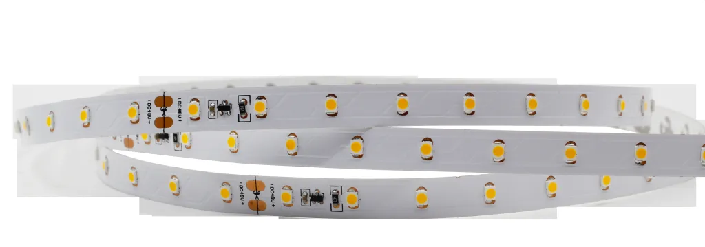 Synergy 21 LED Flex Strip 2835 60 WW DC48V 210W IP20, flexible weiße LED-Leiste mit gelben 2835-Chips auf weißem