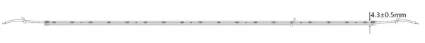 Synergy 21 LED Flex Strip 4020 - 60 WW DC24V  24W IP65 CRI>90 sideview
