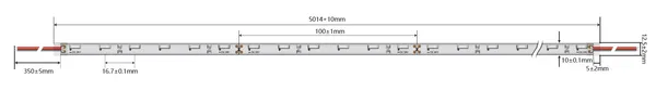 Synergy 21 LED Flex Strip 4020 - 60 NW DC24V 48W IP65 CRI>90 sideview