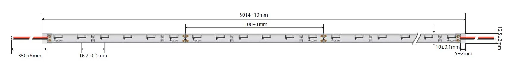 Synergy 21 LED Flex Strip 4020 - 60 NW DC24V 48W IP65 CRI>90 sideview Synergy 21 LED Flex Strip 4020 - 60 NW DC24V 48W IP65 CRI>90 sideview
