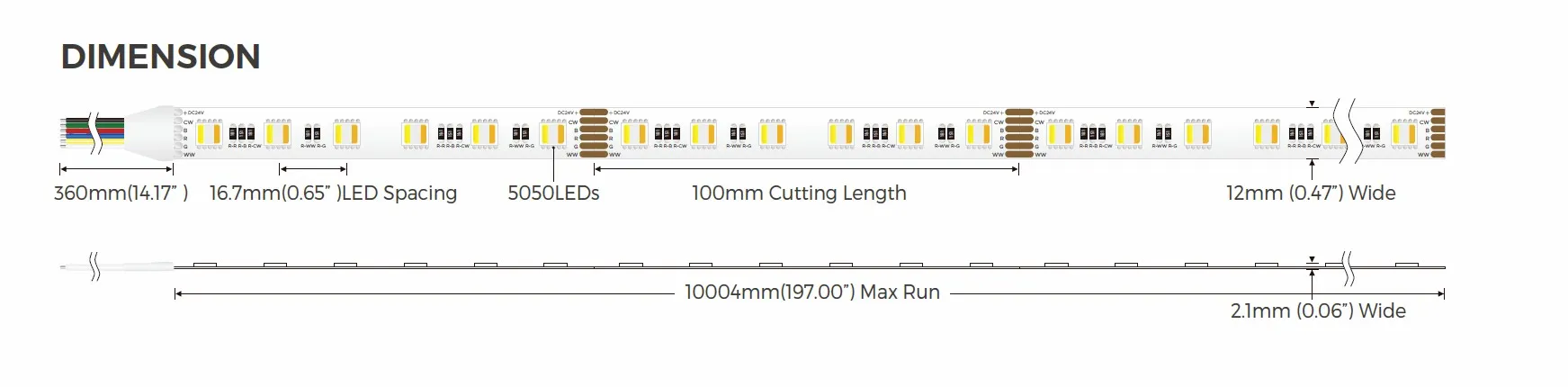 Synergy 21 LED Flex Strip 5050 - 60 RGB DC24V + RGB-WW (RGB-CCT) one chip ULS 10m LP IP20 Synergy 21 LED Flex Strip 5050 - 60 RGB DC24V + RGB-WW (RGB-CCT) one chip ULS 10m LP IP20